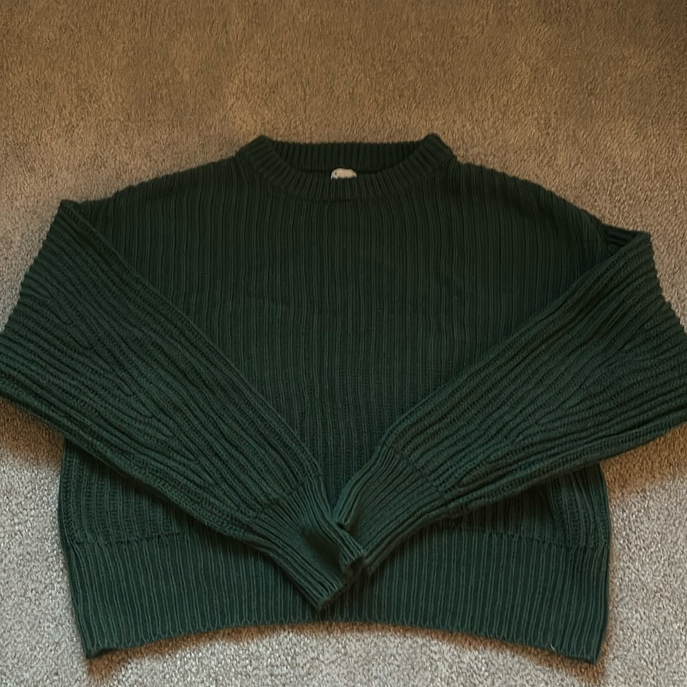 Small Dark Green. A New Day sweater